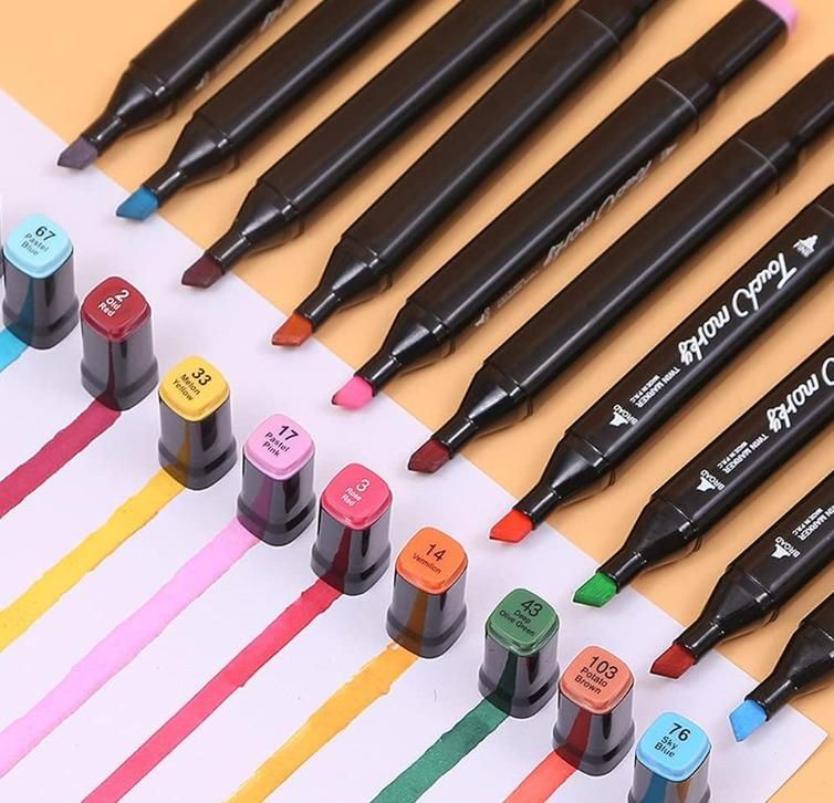 Twin Head Pen Set for Sketching ( Multicolor 24 Pcs)